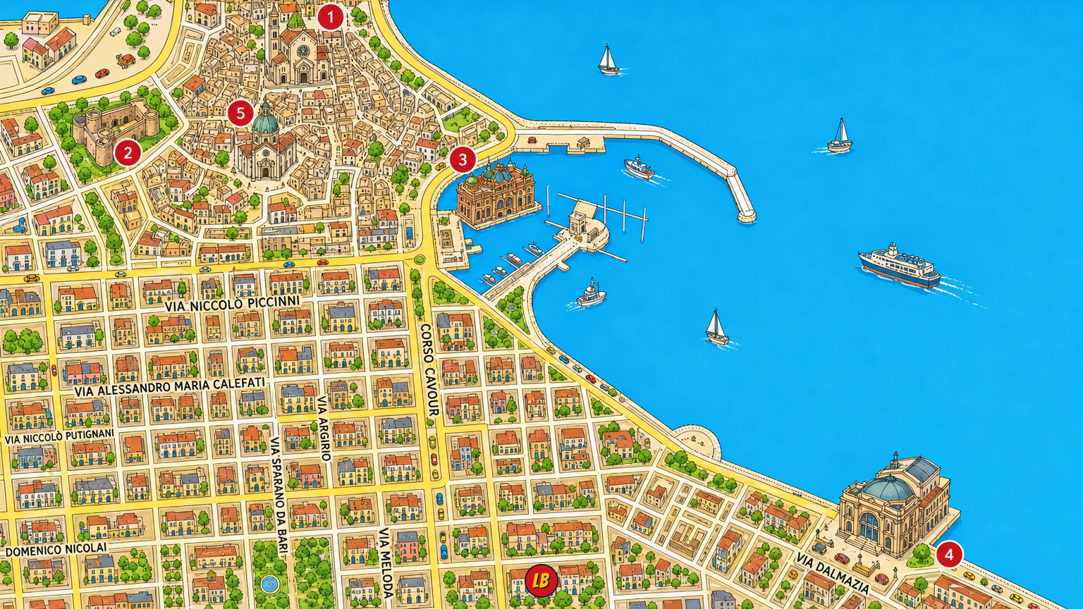 Map of Bari