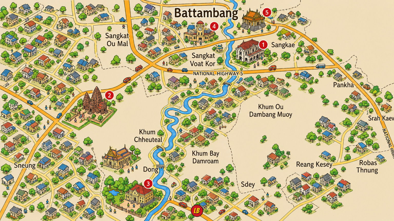 Map of Battambang