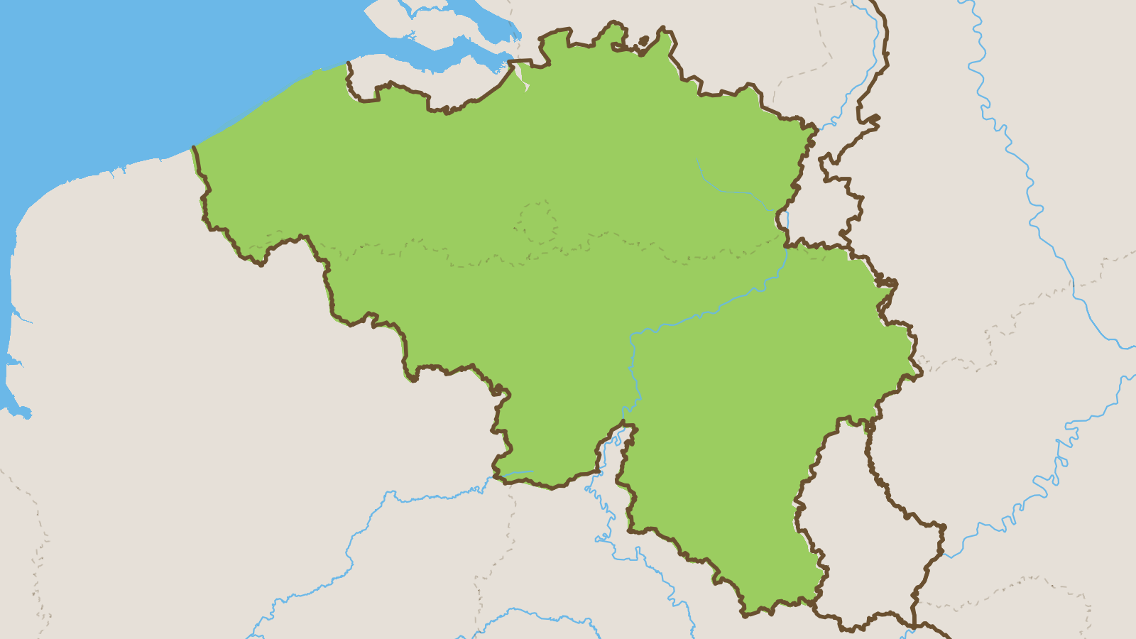 Map of Belgium