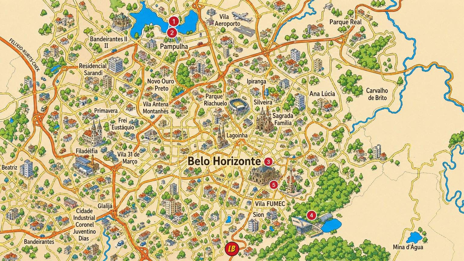 Map of Belo Horizonte