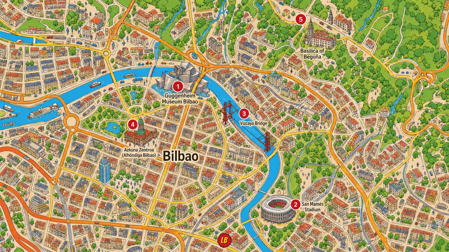 Map of Bilbao