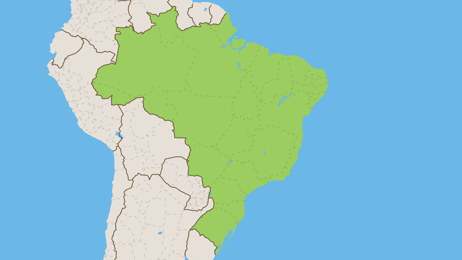 Map of Brazil