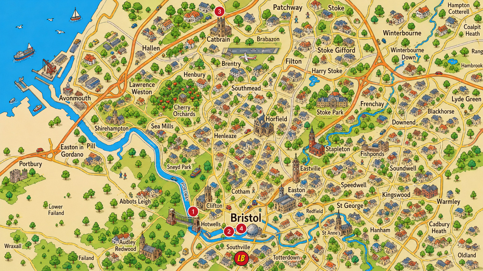 Map of Bristol