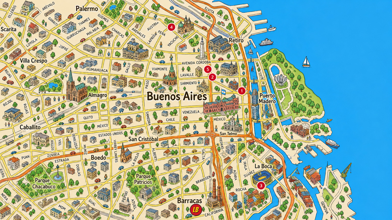 Map of Buenos Aires