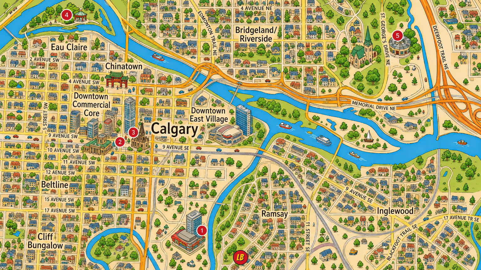 Map of Calgary