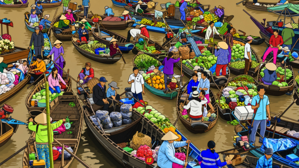 Cai Rang Floating Market