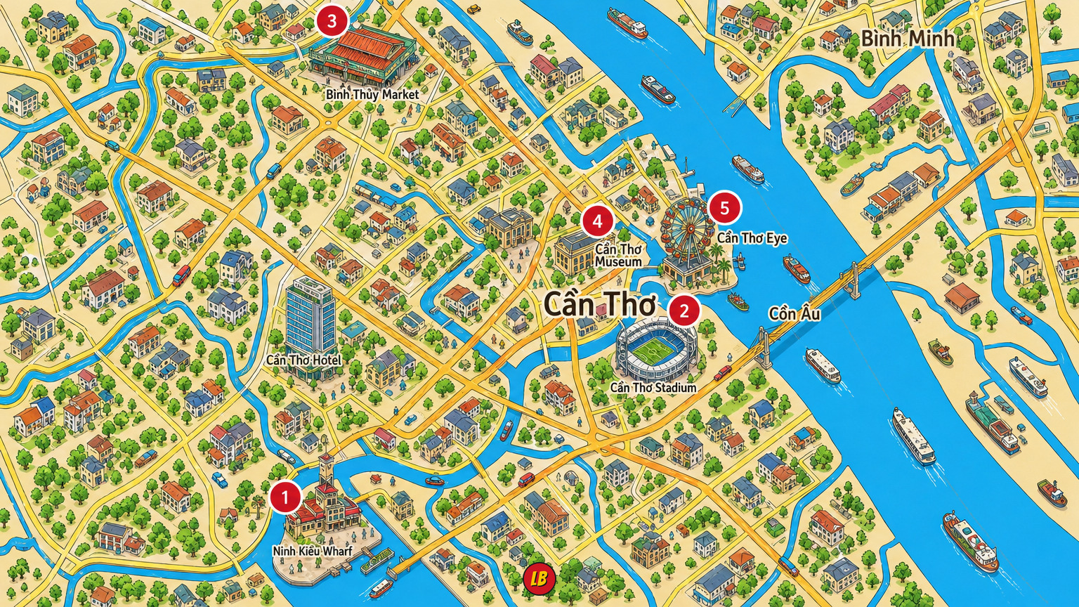Map of Cần Thơ