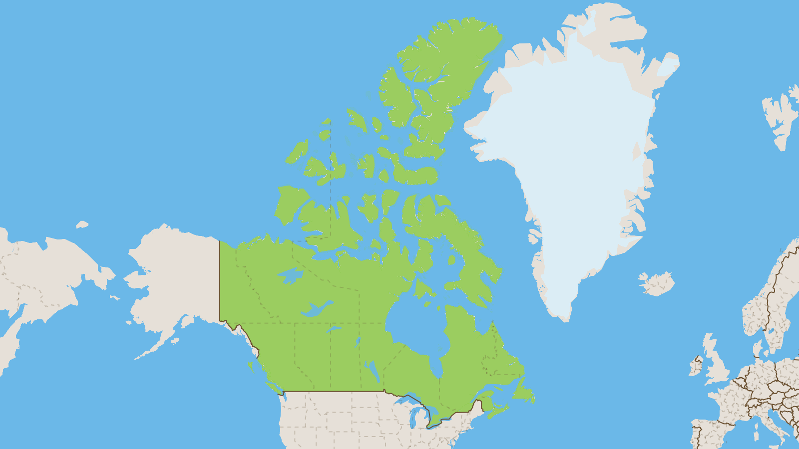 Map of Canada