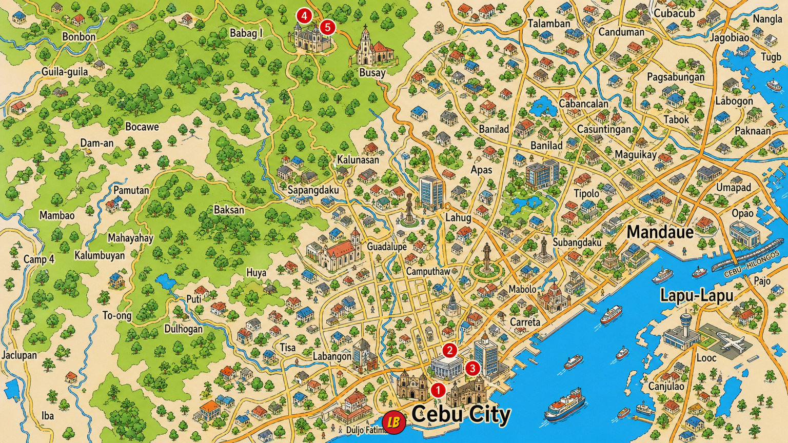 Map of Cebu City