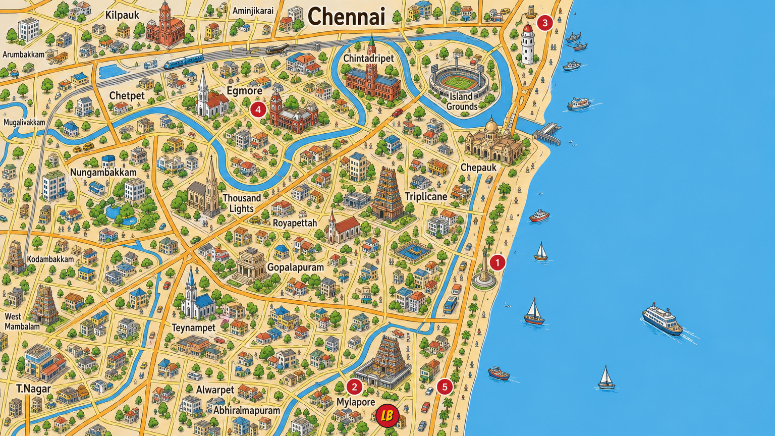 Map of Chennai