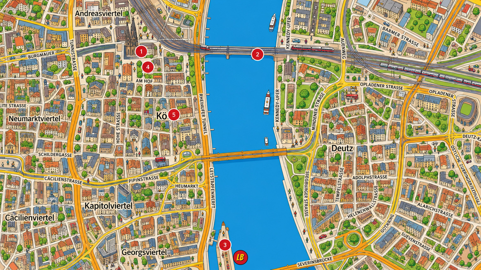 Map of Cologne