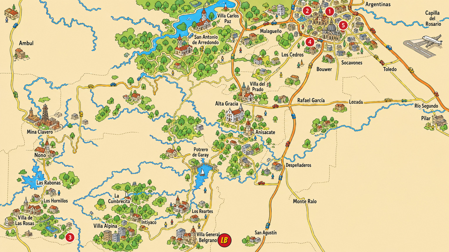Map of Córdoba