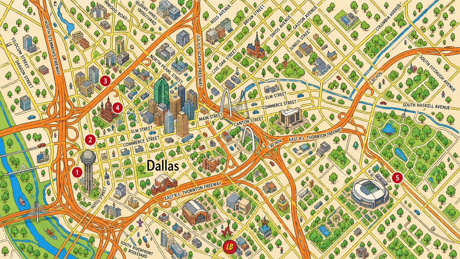 Map of Dallas