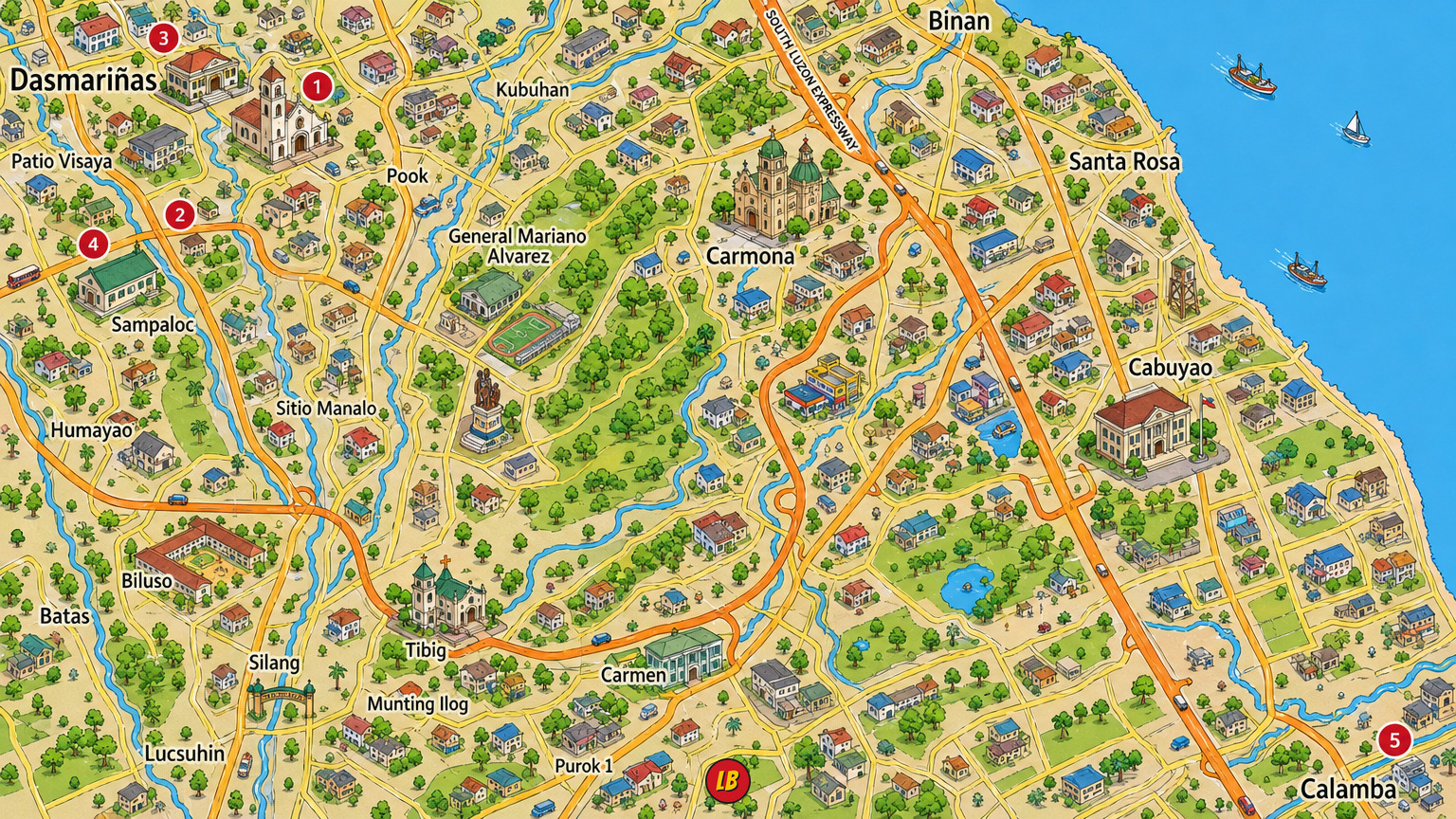 Map of Dasmariñas