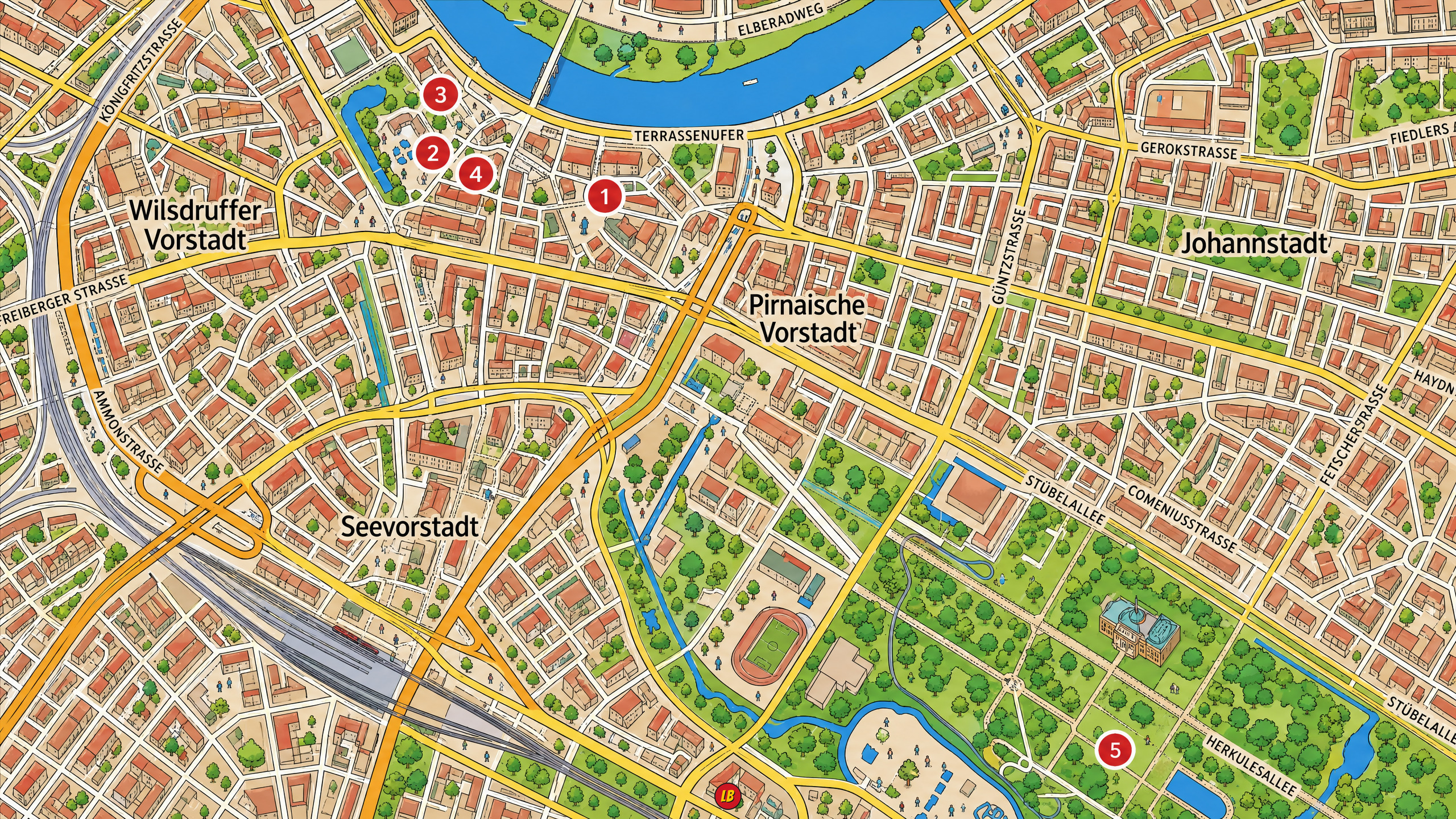Map of Dresden