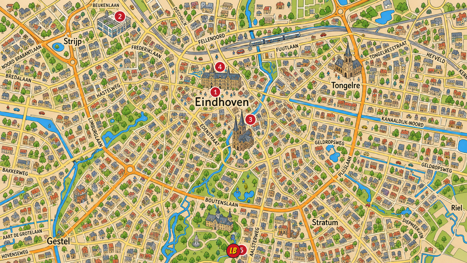 Map of Eindhoven
