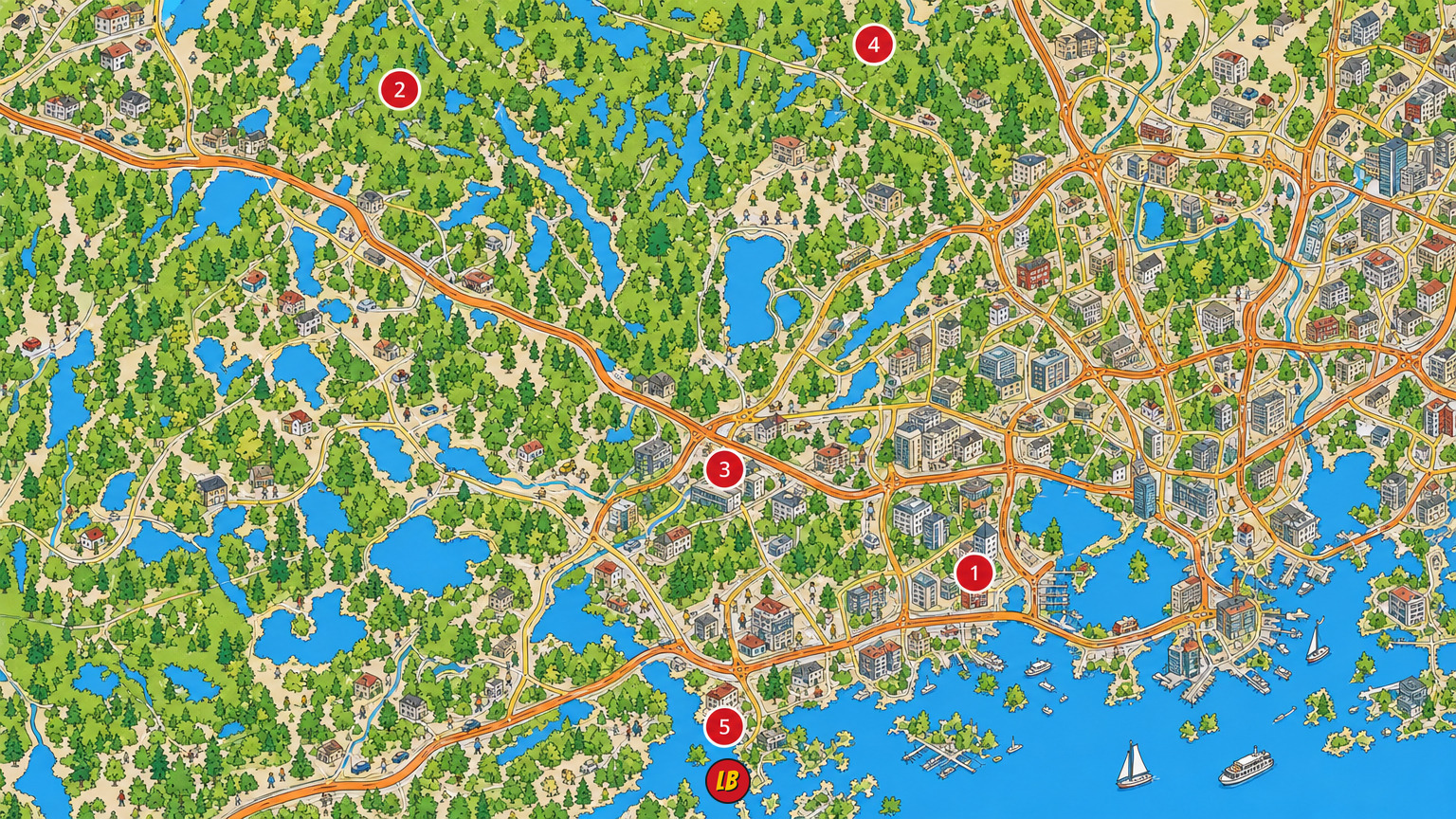 Map of Espoo