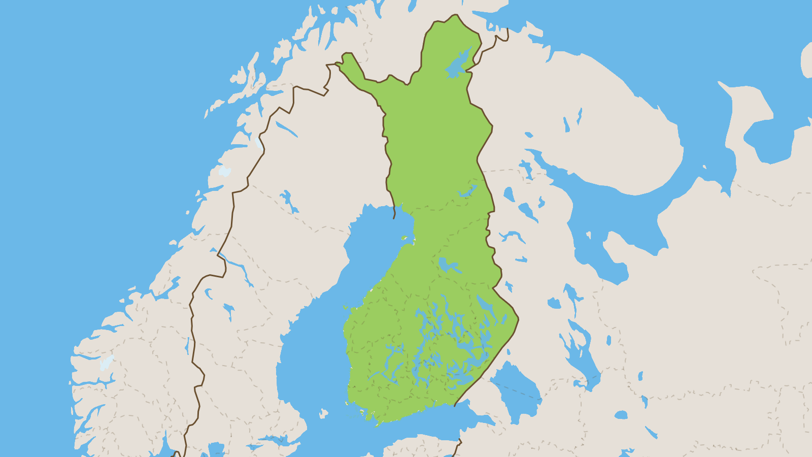 Map of Finland