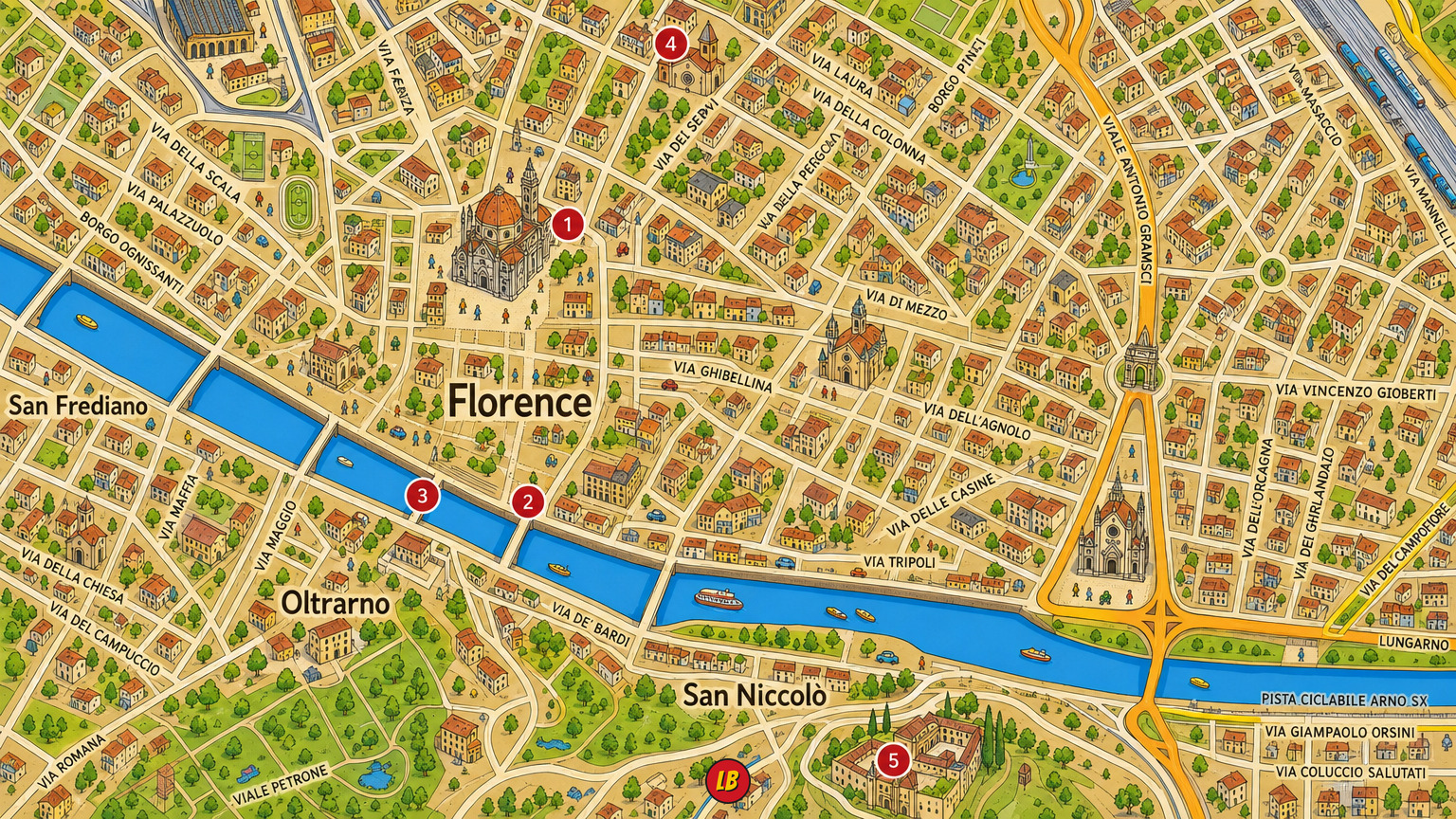 Map of Florence
