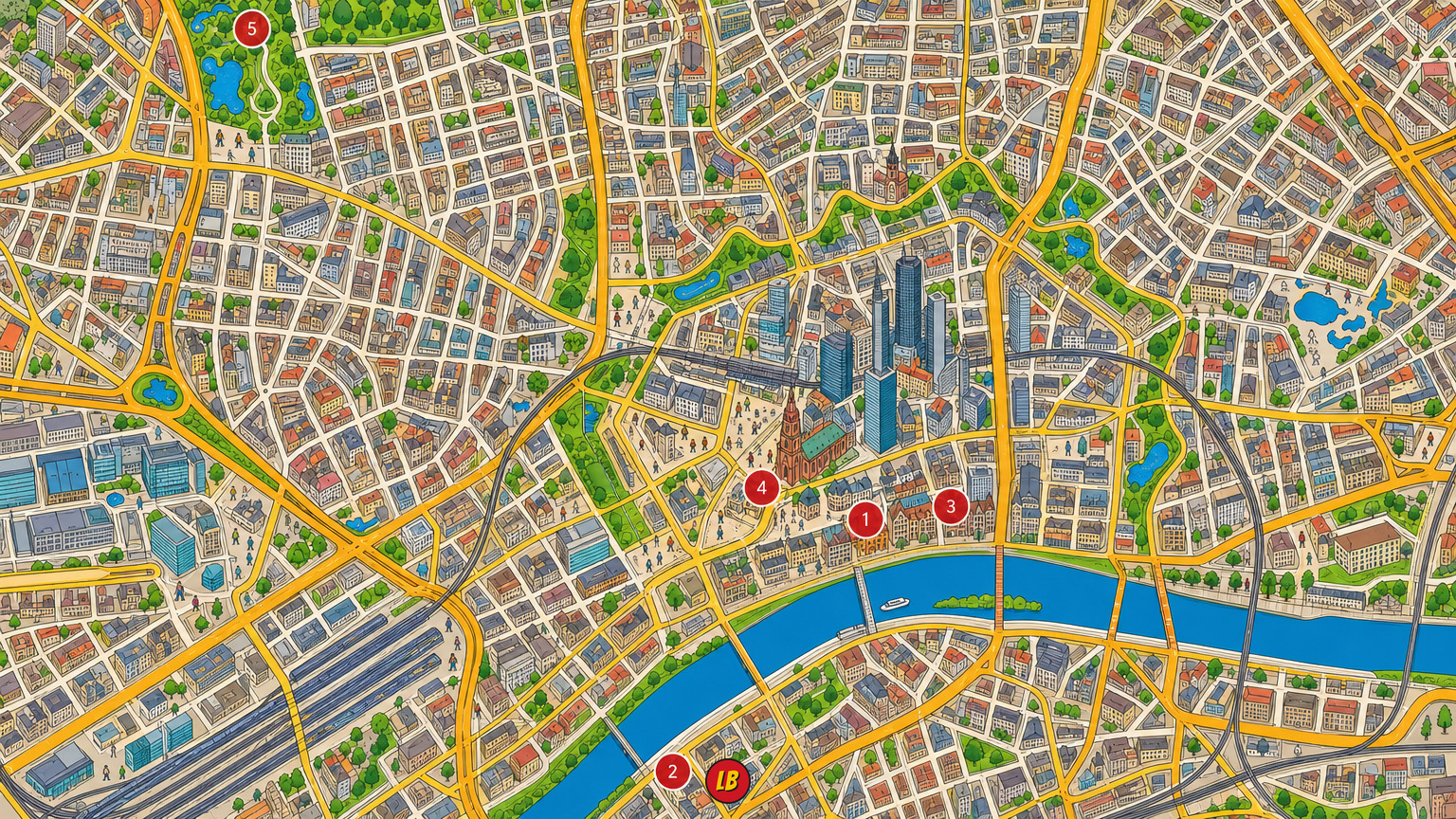 Map of Frankfurt