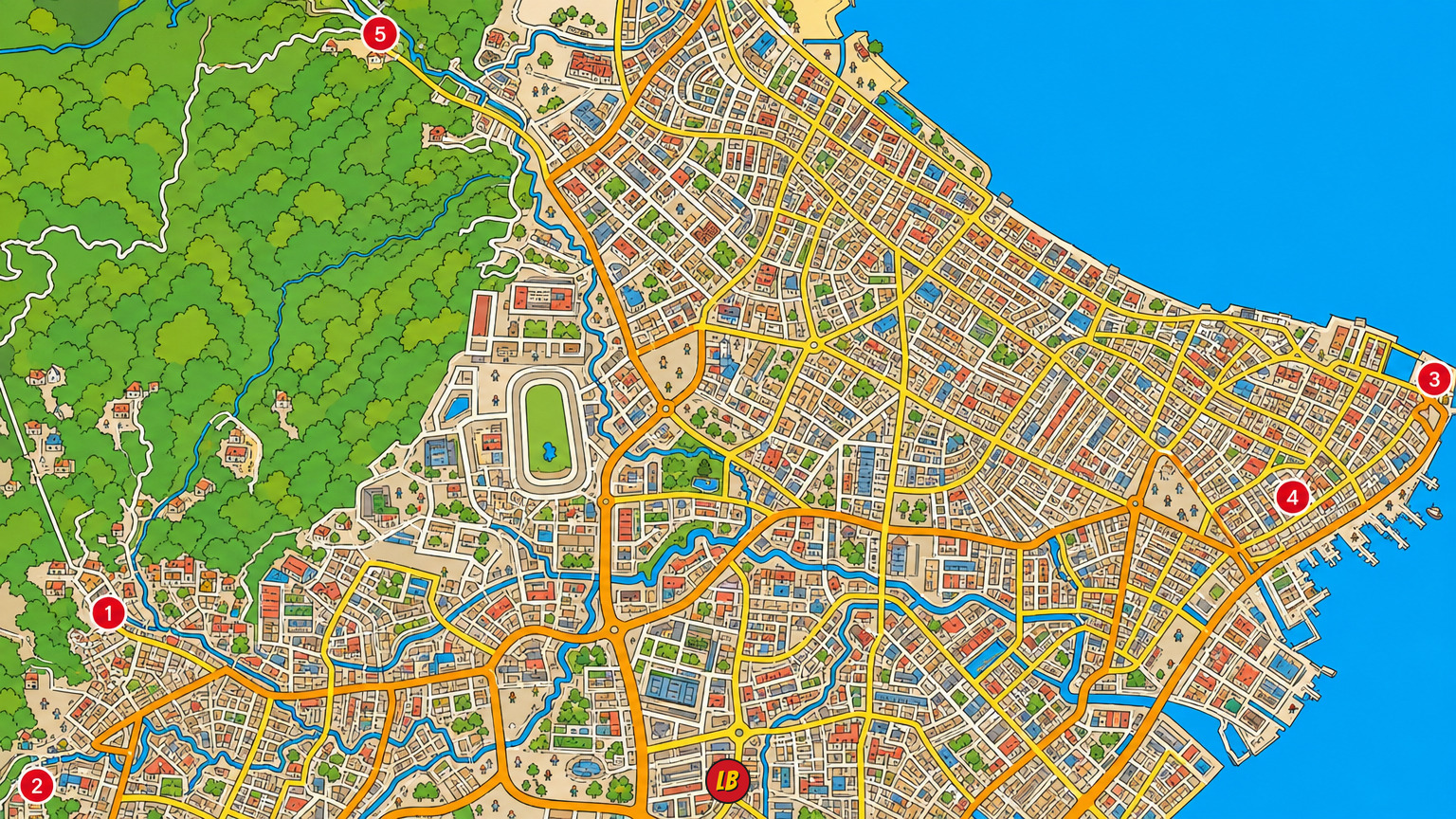 Map of George Town