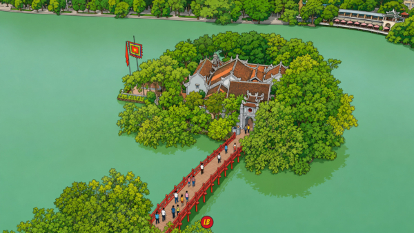 Hoan Kiem Lake and Ngoc Son Temple