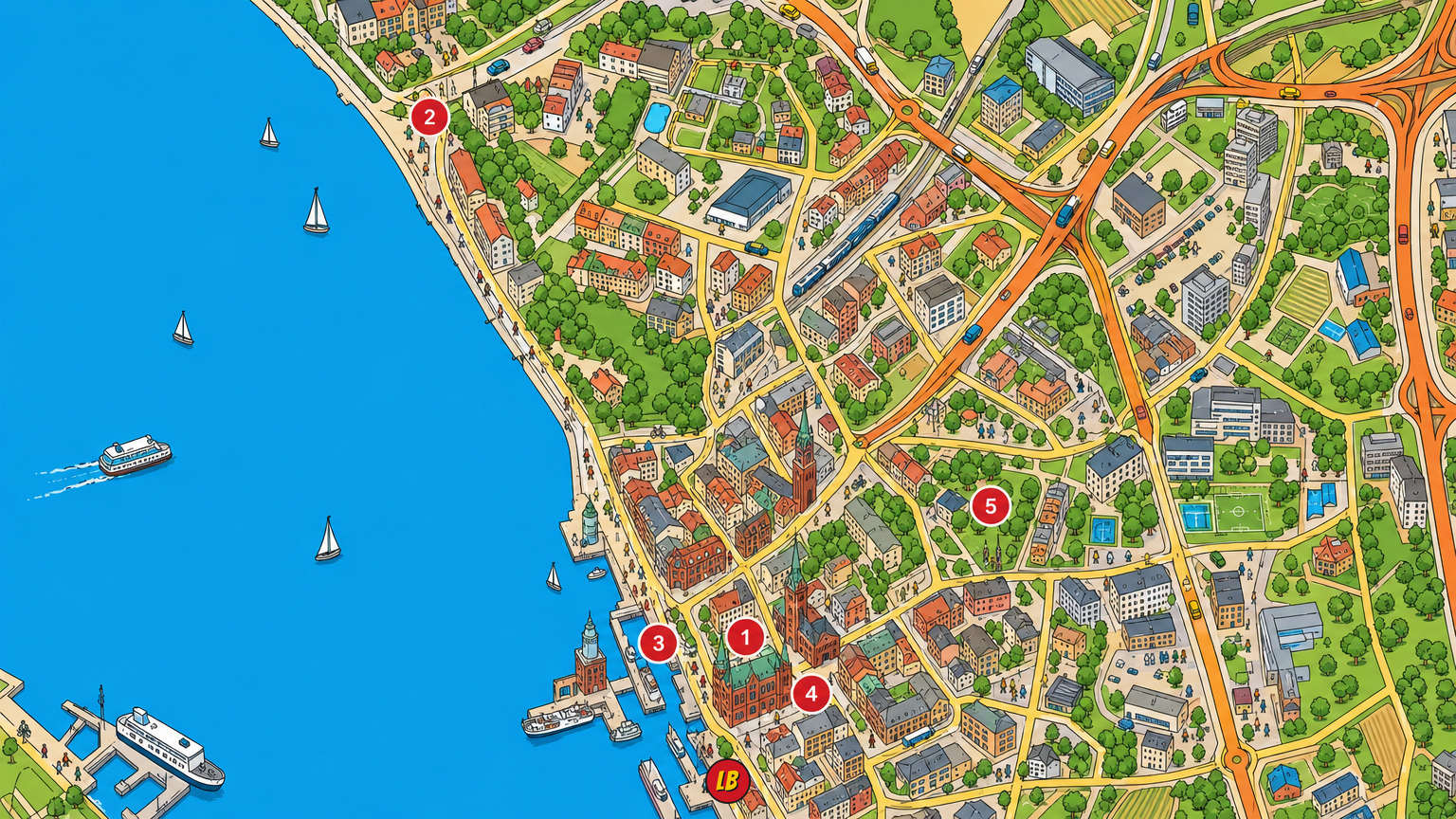 Map of Helsingborg