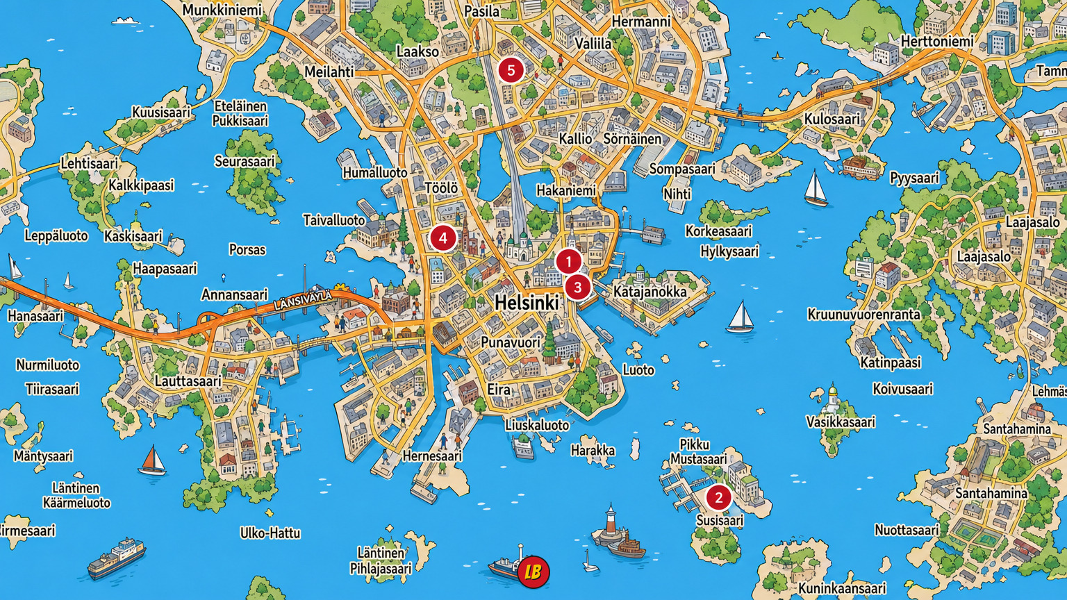Map of Helsinki