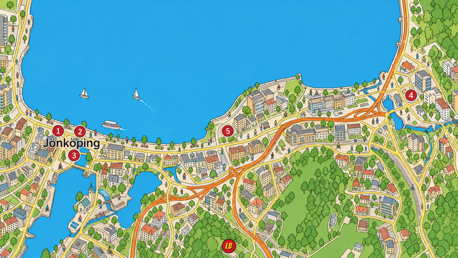 Map of Jönköping