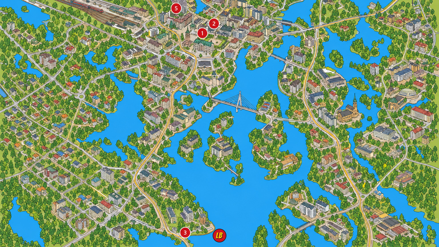 Map of Jyväskylä