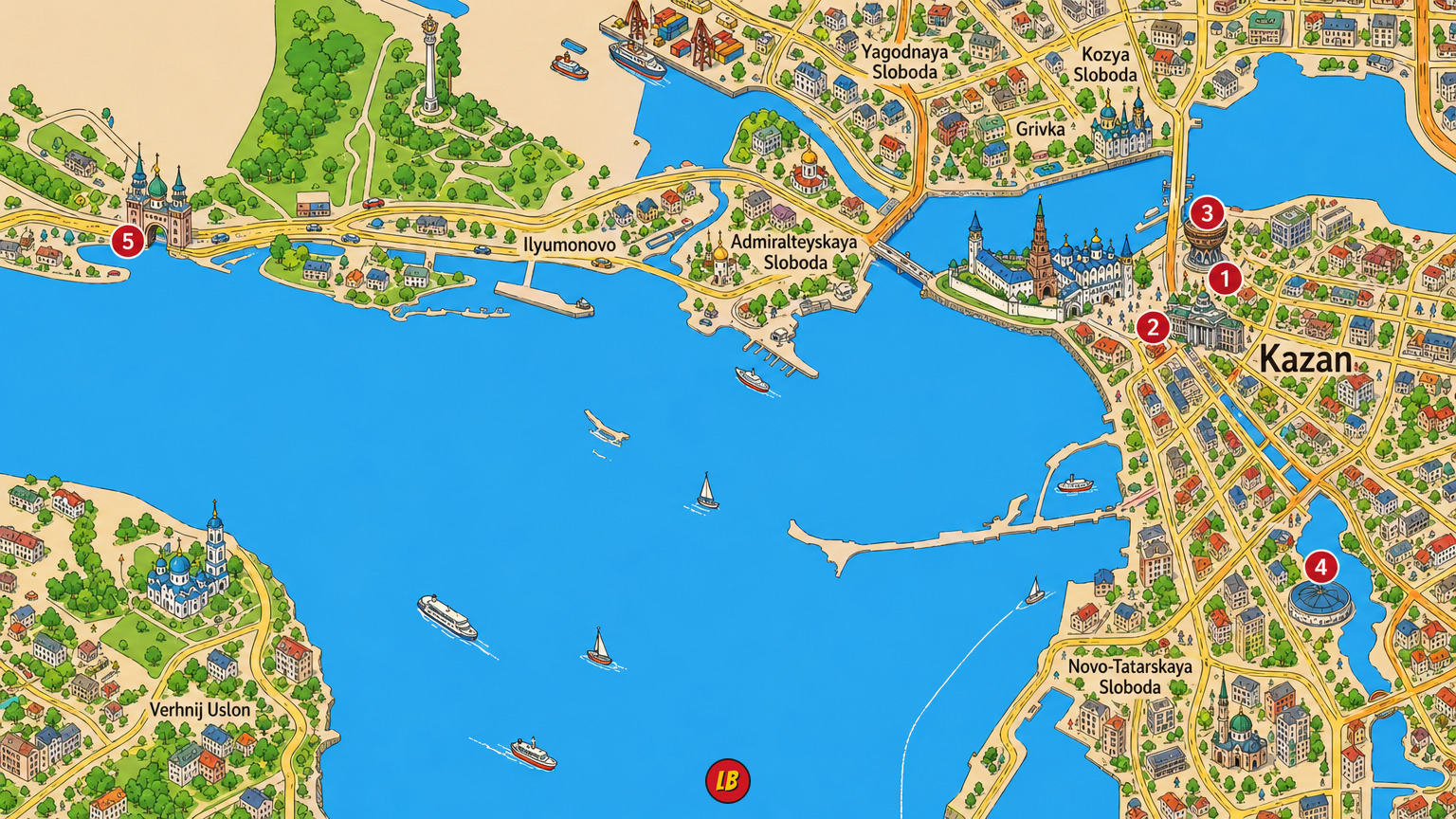 Map of Kazan