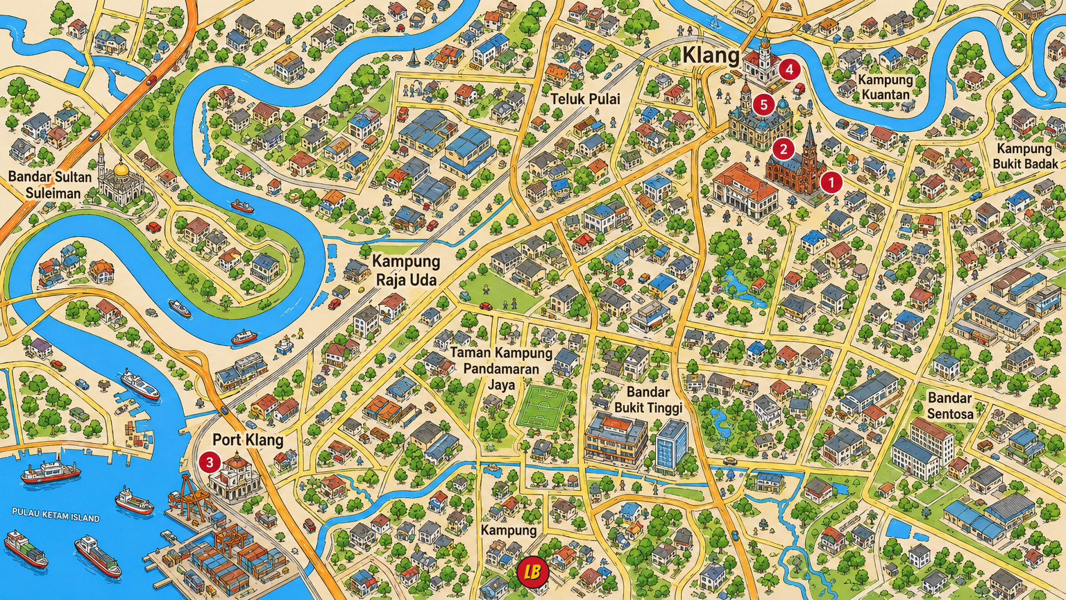 Map of Klang