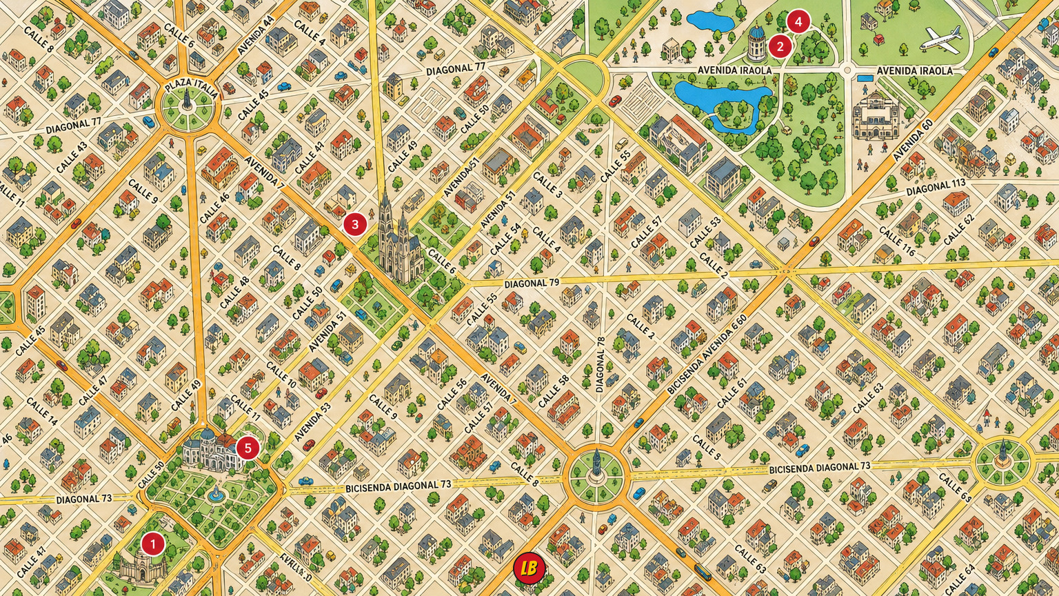 Map of La Plata