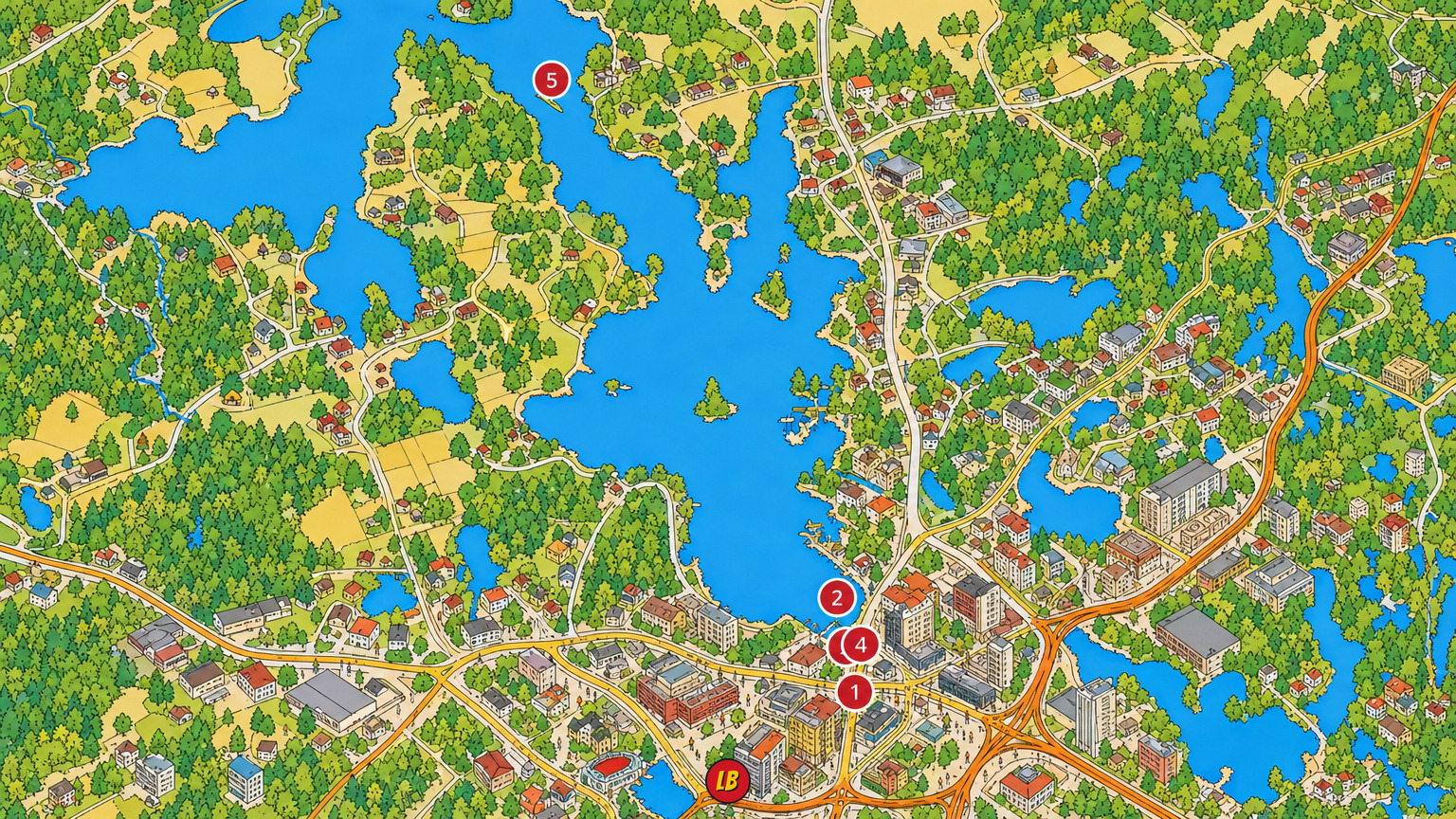 Map of Lahti