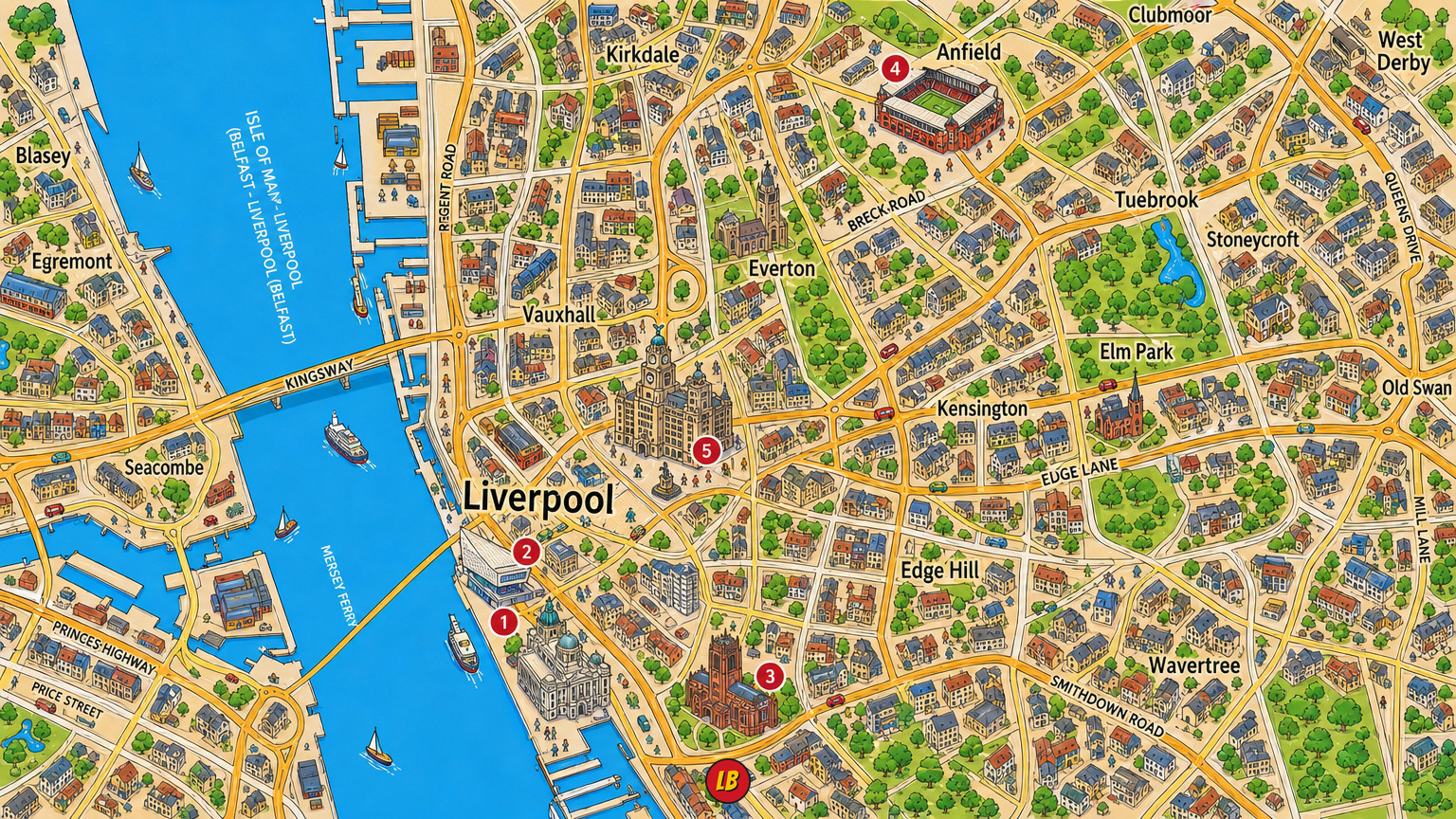 Map of Liverpool