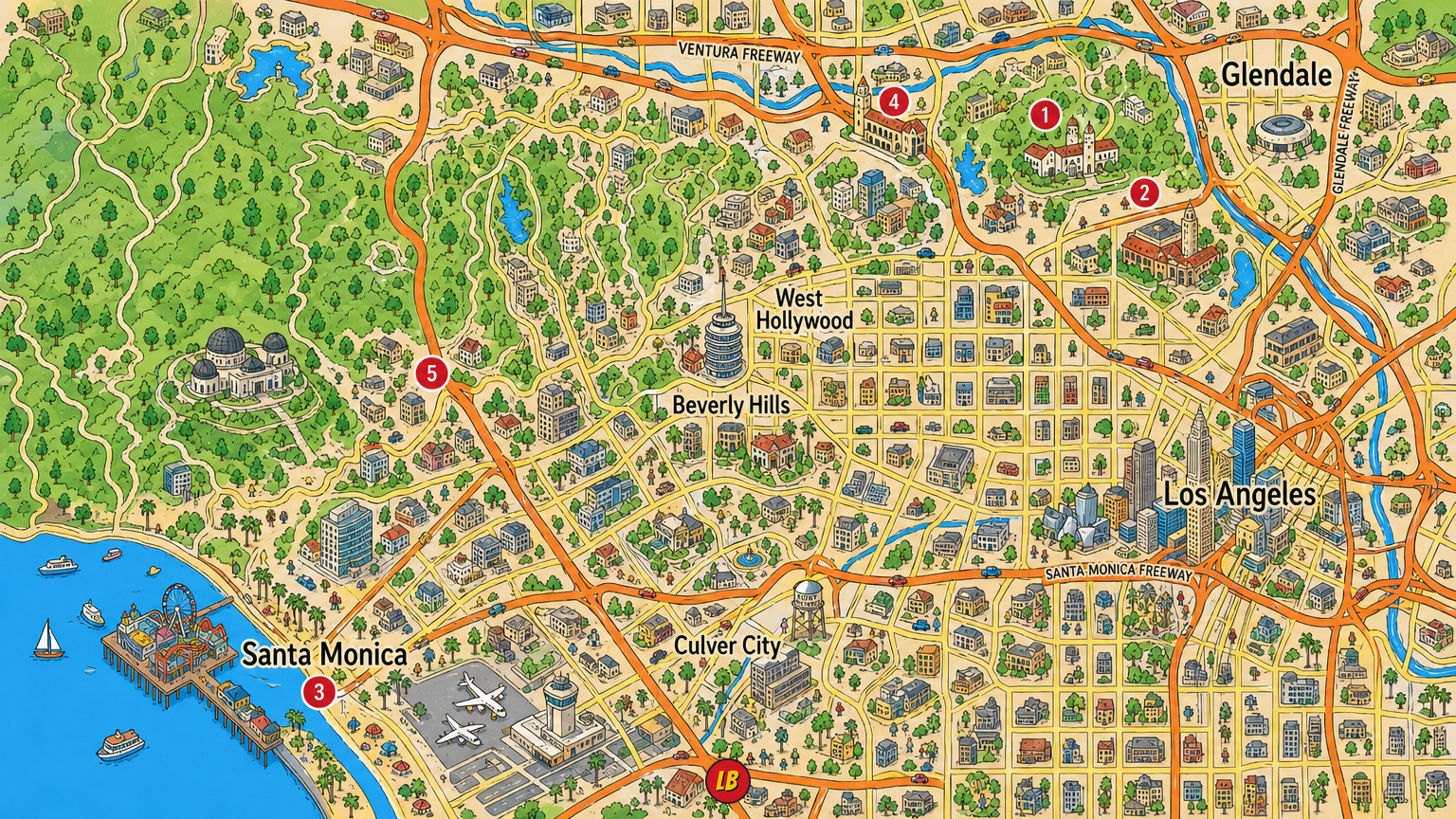 Map of Los Angeles