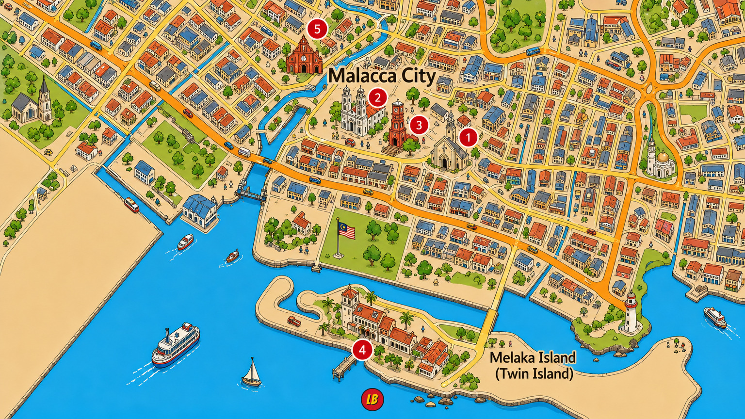 Map of Malacca