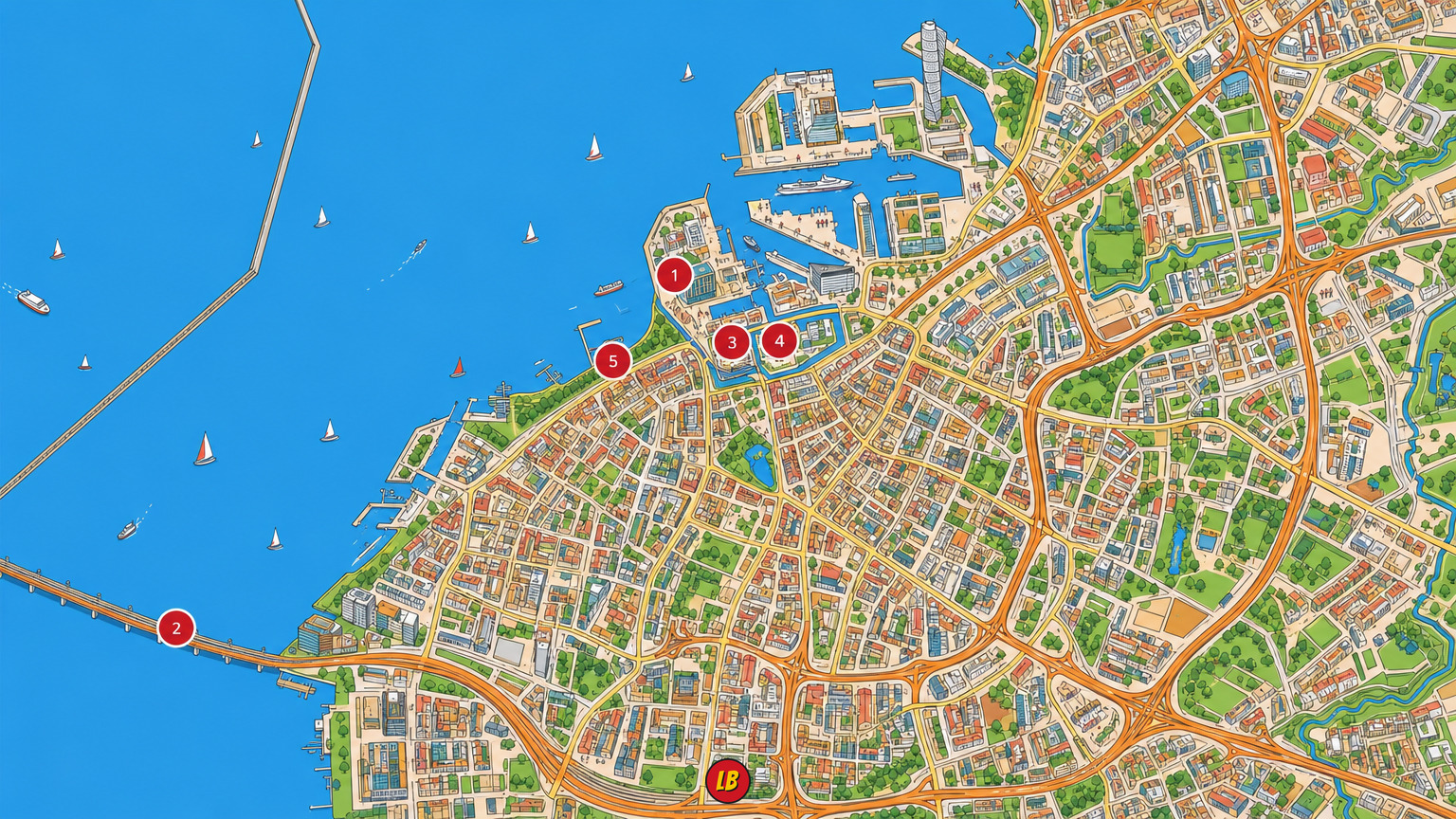 Map of Malmö