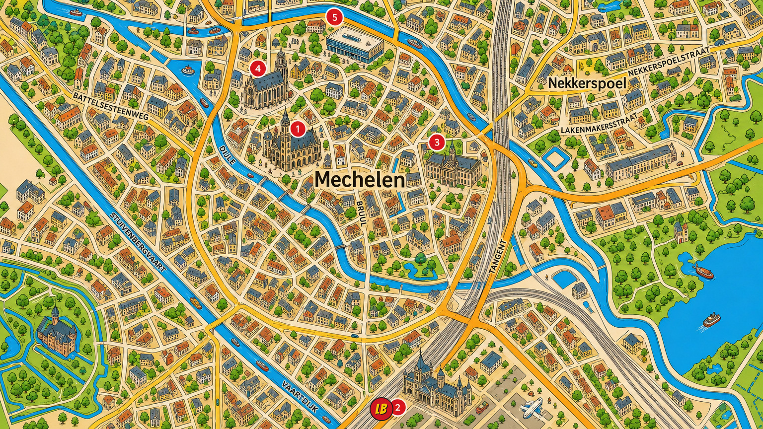 Map of Mechelen