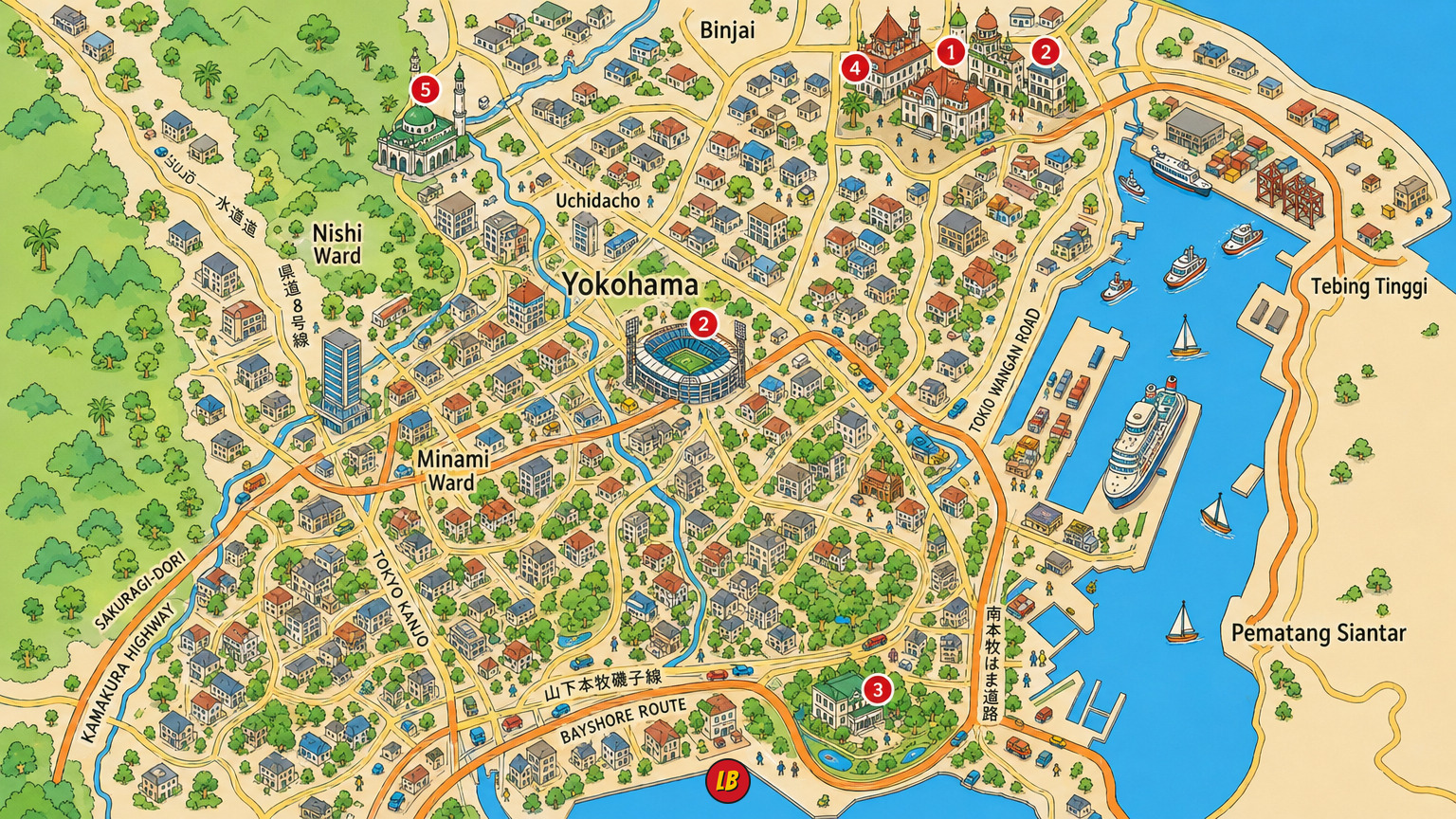 Map of Medan