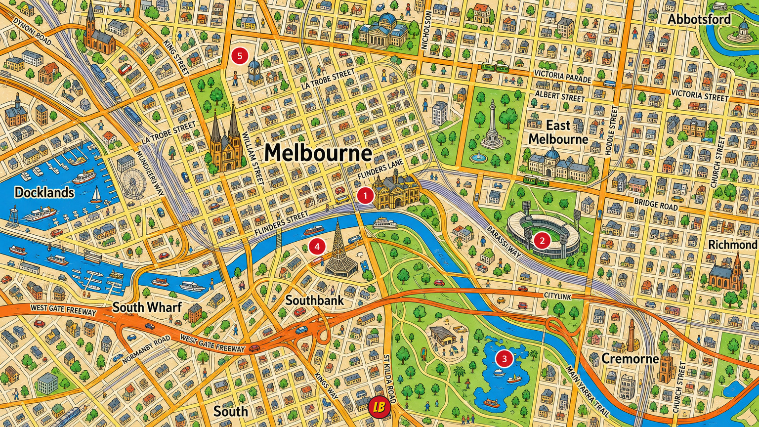 Map of Melbourne