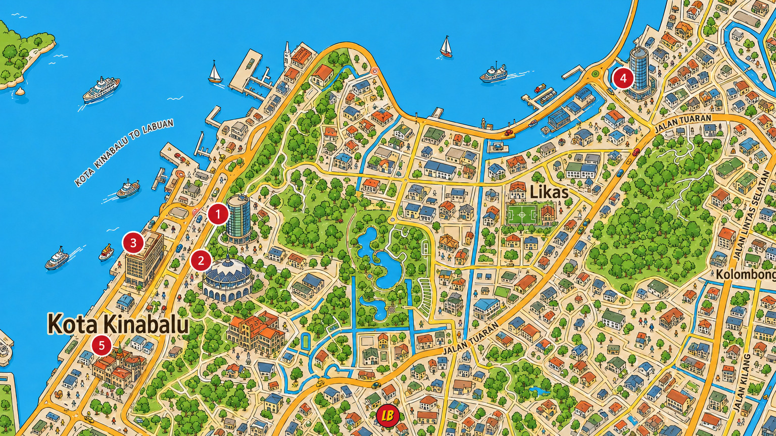 Map of Kota Kinabalu