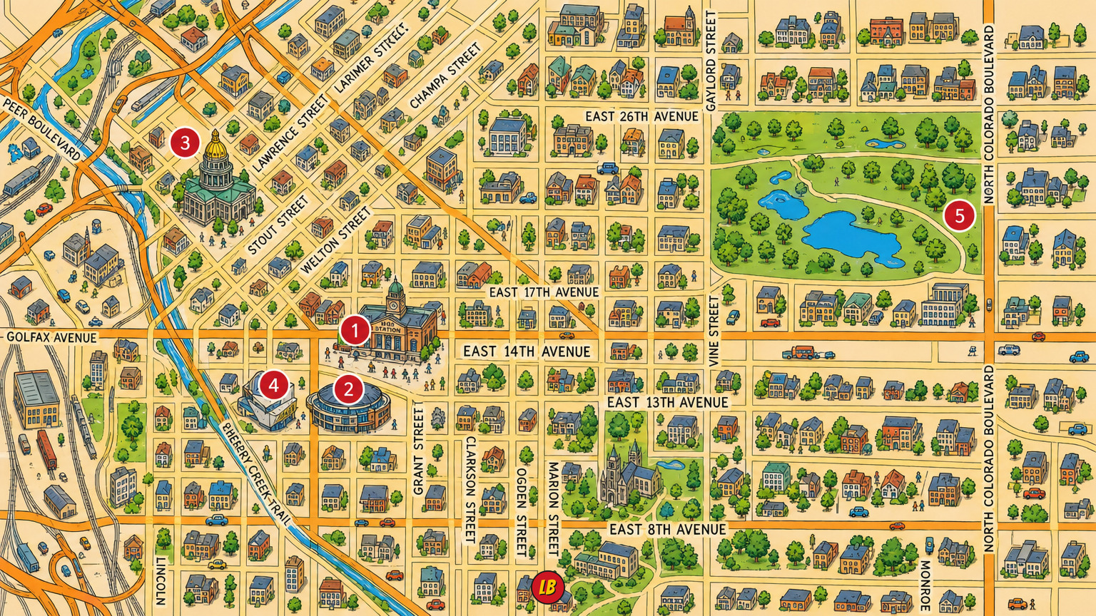 Map of Denver