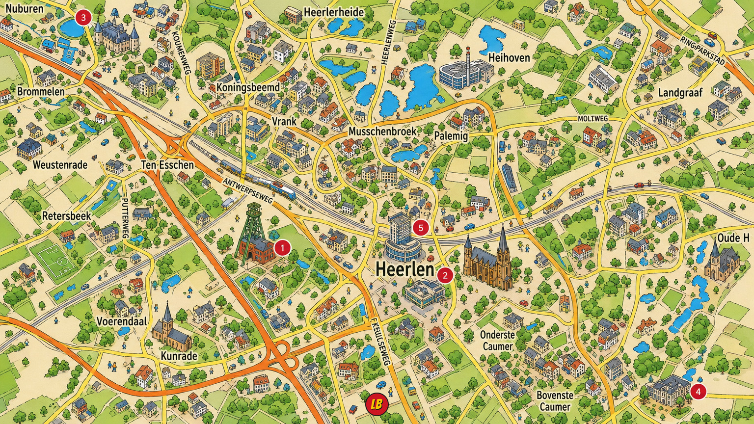 Map of Heerlen