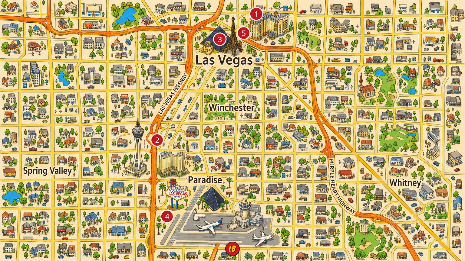 Map of Las Vegas