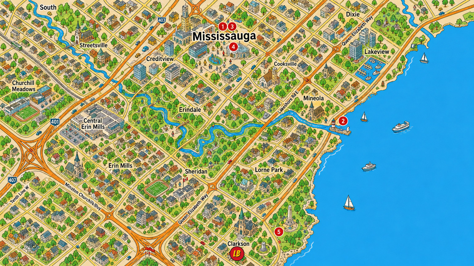 Map of Mississauga