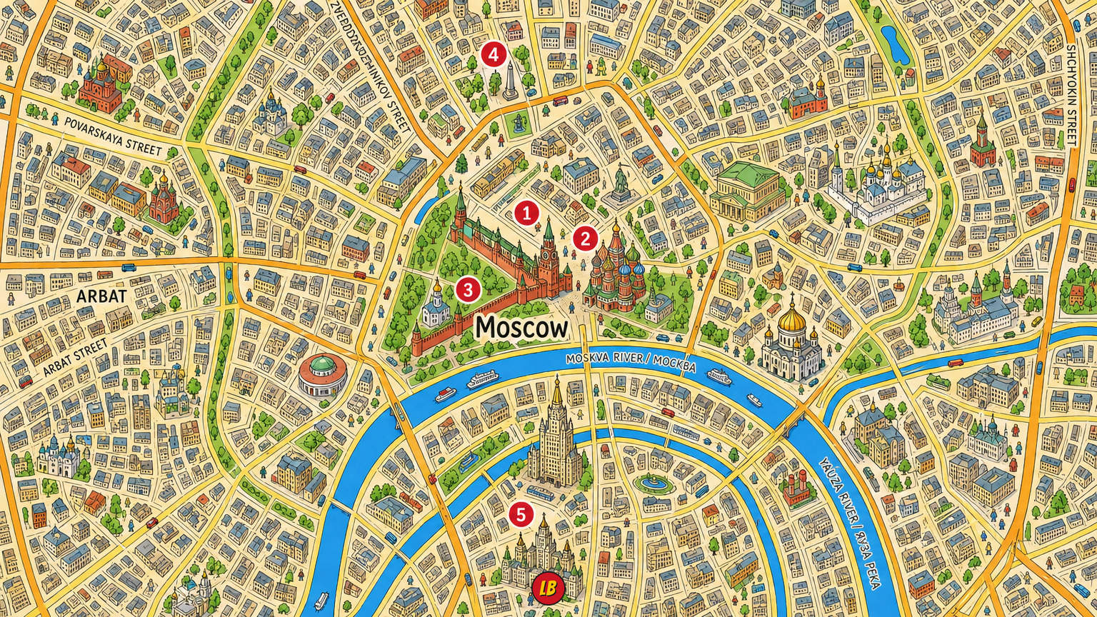 Map of Moscow