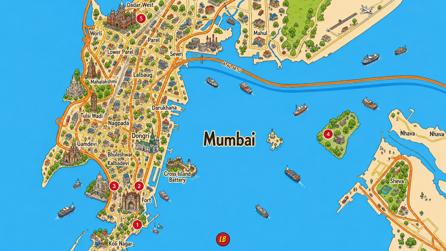 Map of Mumbai