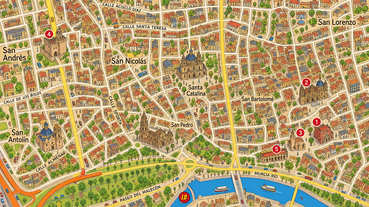 Map of Murcia
