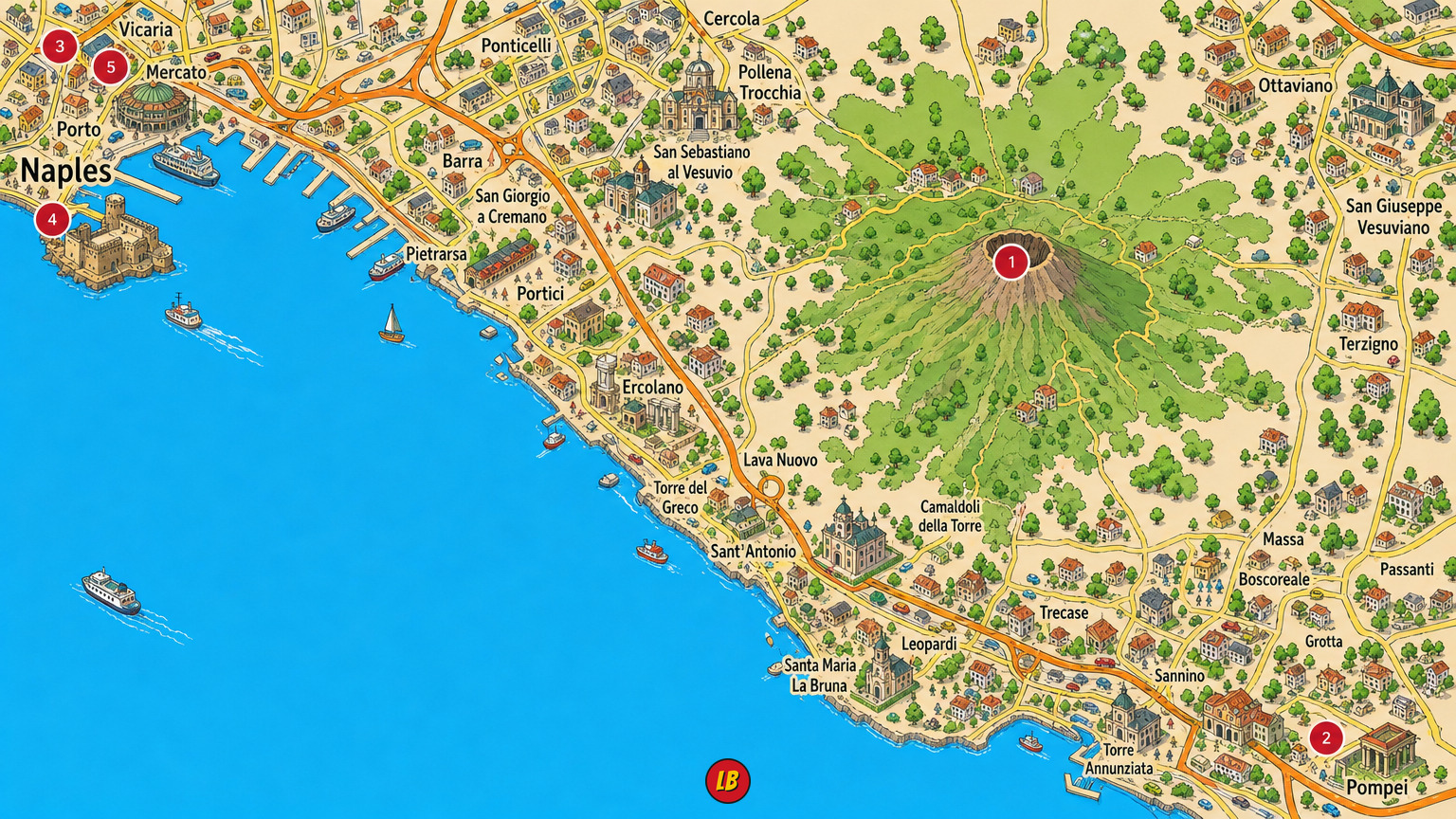 Map of Naples